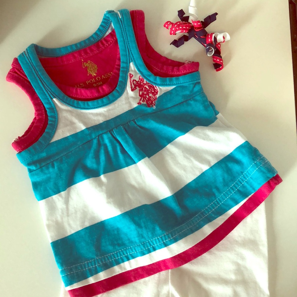 US Polo Assoc. Tank Top and Capri set